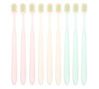 Soft Bristle Toothbrushes Plastic Manual Wide Thin Head 9pcs