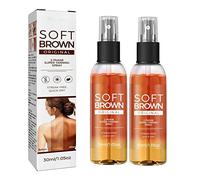 Soft Brown Tanning Spray,Tanning Spray for Out- Door Sun,Deep Sun Tanning Spray Oil, Packed with Ultra Moisturizing Oil, Tanning Spray with Bronzer, Self Tanning Spray (2pcs)