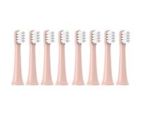 Soft Brush Heads, Compatible with SOOCAS, EX3 Electric Toothbrush | Replacement heads with soft bristles and plastic handle for daily oral care, standard 8 cm size(8PCS PINK)