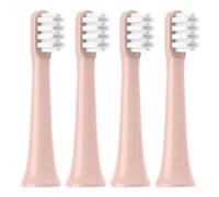 Soft Brush Heads, Compatible with SOOCAS, EX3 Electric Toothbrush | Replacement heads with soft bristles and plastic handle for daily oral care, standard 8 cm size(4PCS PINK)