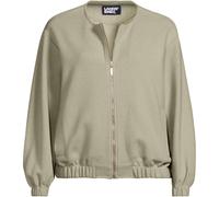 Soft Brushed Jersey Bomber Jacket lands end Green 14-16