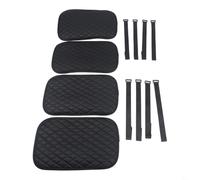 Soft Bunk Bed Ladder Mats: Waterproof Anti-Slip Pads with 8 Adjustable Straps, Comfortable Leather Step Covers for Safe Ascending and Descending, Black