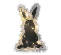 Soft Bunny Rug, Light Up Animal Carpet, 23.62x13.39x0.2 Inches Area Rug with LED Lights, Funny Easter Decoration, Holiday Floor Mat with Cute Design, Home Accent for Living Room and Bedroom