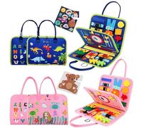 Soft B'usy B'ook, Fine Motor, 28x23x3cm, Sensory Activity Board, Preschool Learning Toy, Interactive Play, For Preschool, Kindergarten, Home, School, Travel, Road Trip, Learning