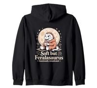 Soft But Feralasaurus Emotionally Complicated Zip Hoodie