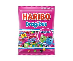 Soft Candy | Haribo | Dragibus Original Multipack Size | Total Weight 350 Grams
