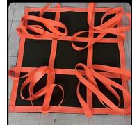 Soft Canvas Tray Bag, Heavy Duty Cargo Lifting Pad Net for Construction Rigging Moving Towing Hoisting Safety Work Gear