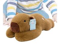 Soft Capybara Plush Pillow, Cartoon Capybara 11.81in Stuffy Plush Toy, Squishy Stuffed Animal, Throw Pillows, Room Decoration Huggable Animal Doll for Kids Birthday Christmas Hugging