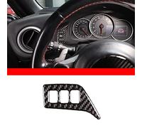 Soft Carbon Fiber Self-Adhesive Car Dashboard Panel Frame Mileage Button Cover Trim for Subaru BRZ Toyota 86 2016-2020
