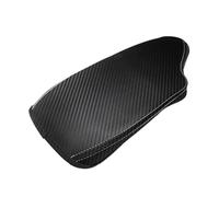 Soft Carbon Texture Leather Center Armrest Cover For BMW 3 Series F30 2013-2018 Car Control Box Trim Armrest(RHD white line)