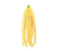 Soft Cartoon Banana Plush Toy Stuffed Fruit Doll with Funny Peeled Design, Creative Long Pillow and Sofa Cushion for Bedroom, Dorm, Living Room or Office Decoration, 50cm