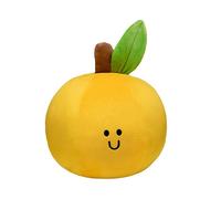 Soft Cartoon Orange Plush Toy Stuffed Fruit Doll with Cute Smiling Face, Small Plush Decoration for Room, Sofa, or Car, Adorable Mini Plushie for Kids and Home Display, 12-16cm