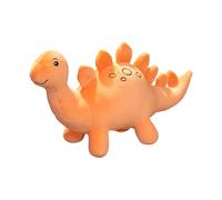 Soft Cartoon Plush Toy Dinosaur Doll - 45cm Stuffed Stegosaurus Plush Figure, Cute Orange Dino Plushie for Kids Room Decoration and Sleep Companion