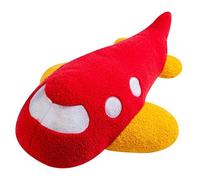 Soft Cartoon Rocket Airplane Plush Toy Doll - Cute Stuffed Space Shuttle Pillow for Kids, Decorative Plush Cushion with Astronaut Theme, Fun Cartoon Design for Room and Play Area