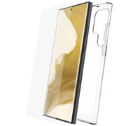 Soft case and tempered glass pack MyWay Starter Samsung Galaxy S23 Ultra Blanc TU