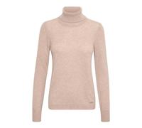 Soft Cashmere Rollneck Pullover Beige Melange - female - InWear - Cashmere Knitwear - Pink - S/M - Knitwear S/M
