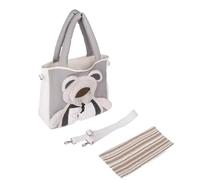 Soft Cat Carrier Bag, Cute Bear Shape Portable Canvas Pouch | Cat Carrier for Travel Veterinary Visit Outdoor Walking Grooming Transport Car Airport
