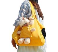 Soft Cat Carrier - Portable Pet Travel Shoulder Bag with Air Vents for Kittens and Puppies, Comfortable Carrying Tote for Hiking, Camping, Outdoor Adventures, and Family Travel 13 inch