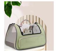 Soft Cat Carrier with Breathable Holes Hard Cat Carrier for Small Dogs and Cats, Cat Carrying Case for Moving Across The Country,Green