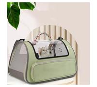 Soft Cat Carrier with Breathable Holes Hard Sided Cat Carrier Perfect for Pets up to 15 LB, Small Dog Carriers for Moving Across The Country,Green