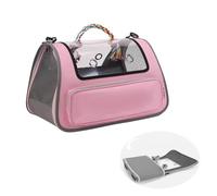 Soft Cat Carrier with Great Ventilation Small Cat Carrier Perfect for Pets up to 15 LB, Dog Travel Carrier for Moving Across The Country,Pink
