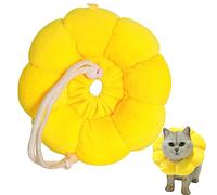Soft Cat Cone, Adjustable, Leak-Proof Cotton Collar in Sunflower Shape, Protective Collar for Small Cats and Dogs, Cute, Breathable Elizabethan Collar for