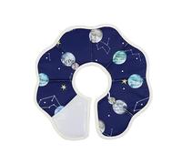 Soft Cat Cone Collar - Adjustable Waterproof Recovery Collar with Space Planet Design Stop Licking Biting Scratching After Surgery, Protective Cat Neck Conefor Kittens Daily Use (#2,S)