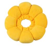Soft Cat Cone Collar for After Surgery Wound Healing Cute Sunflower Shaped Anti Licking Adjustable Drawstring Cat Recovery Collar (Sunflower Yellow S (4.4-8.8lb))