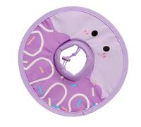 Soft Cat Cone - Foldable Cute Cat Donut | Protective Pet Neck Donut, Comfortable Recovery Collar for Safe Wound Protection