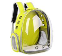 Soft Cat & Small Dog Carrier Backpack - Breathable Mesh Design with Viewing Bubble, Lightweight & Portable for Travel, Outdoor Adventures, Safe Pet Transport (Yellow)