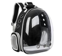Soft Cat & Small Dog Carrier Backpack - Breathable Mesh Design with Viewing Bubble, Lightweight & Portable for Travel, Outdoor Adventures, Safe Pet Transport (Black)