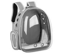 Soft Cat & Small Dog Carrier Backpack - Breathable Mesh Design with Viewing Bubble, Lightweight & Portable for Travel, Outdoor Adventures, Safe Pet Transport (Grey)