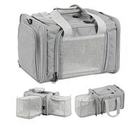 Soft Cat Transport Bag, Breathable Soft Crate Airplane Approved Dog Transport Box | Ideal for Veterinary Visits, Outdoor Walks, Grooming, Car, Airport, Outdoors