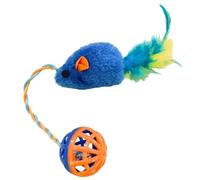 Soft Cats Toy Noise Making Bells Pet Training Plush Teaser for Pet Lover and Kitten Exercise Interactive Cats Teaser Ball