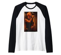 Soft Cell Singer Marc Almond By Andy Willsher Raglan Baseball Tee