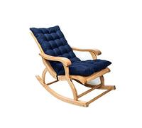 Soft Chaise Lounge Rocking Chair Pads, Non-slip Quilted Thick Padded Seat Cushions with Ties for Indoor Outdoor Furniture (Chair Not Included)