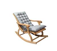 Soft Chaise Lounge Rocking Chair Pads, Non-slip Quilted Thick Padded Seat Cushions with Ties for Indoor Outdoor Furniture