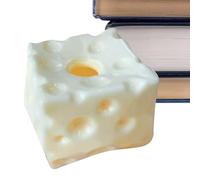 Soft Cheese Fidget, Pinch Cube Toy, 2.76 × 2.76in Squeeze With Scented Feature, Sensory Stress Relief, Squishy Toy With Fun Design, Kids Activity For School And Travel