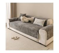 Soft Chenille Non-Slip Sofa Cover for 1/2/3/4 Seater Fuzzy Couch Protector for Dogs & Cats Funny Black Slipcovers with 30x50 Pillowcase Stylish Sofa Seat Covers