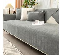 Soft Chenille Sofa Cover - Non-Slip, Washable & Pet-Friendly Couch Protector Fits Multiple Styles Modern Colours For Home Décor(Grey,70x120cm)