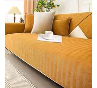Soft Chenille Sofa Cover - Non-Slip, Washable & Pet-Friendly Couch Protector Fits Multiple Styles Modern Colours For Home Décor(Orange,70x120cm)
