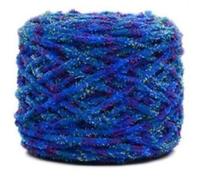 Soft Chenille Yarn 640g Chunky Knitting Crochet Yarn, Lightweight Durable (4 x 160g Skein) 27 Colours (Sapphire Blue)