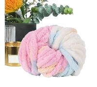 Soft Chenille Yarn - Chunky 88.5 ft Craft Knitting Material, Textile Fibre For Pillow Pet Bed Throw Handmade Projects Use | DIY Crochet Use