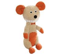 Soft Chew Toy, Squeaky Plush Dog Toy, Interactive Pet Plaything, Cartoon Animal Design, Ideal for Small, Medium, Large Dogs, Indoor, Outdoor Plays 10x8x32cm