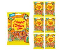 Soft & Chewy Fruity Sour Bites by Chupa Chups - Tangy Candy Treat, 120g (6)