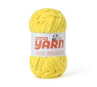 Soft Chunky Chenille Yarn for Crocheting-(100g/3.5oz) Bulky Knitting Crochet Yarn for Blankets-(50m/54.8yds) Fluffy Velvet Baby Yarn for Amigurumi&Crafts.(Yellow)