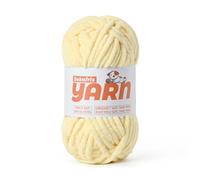 Soft Chunky Chenille Yarn for Crocheting-(100g/3.5oz) Bulky Knitting Crochet Yarn for Blankets-(50m/54.8yds) Fluffy Velvet Baby Yarn for Amigurumi&Crafts.(Yellowish)