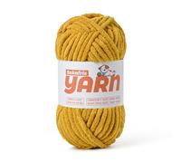 Soft Chunky Chenille Yarn for Crocheting-(100g/3.5oz) Bulky Knitting Crochet Yarn for Blankets-(50m/54.8yds) Fluffy Velvet Baby Yarn for Amigurumi&Crafts.(Turmeric)