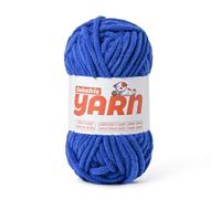 Soft Chunky Chenille Yarn for Crocheting-(100g/3.5oz) Bulky Knitting Crochet Yarn for Blankets-(50m/54.8yds) Fluffy Velvet Baby Yarn for Amigurumi&Crafts.(Sapphire Blue)
