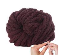 Soft Chunky Yarn for Crocheting, Chenille Velvet for Knitting, Arts Crafts Sewing Supplies, Soft Plush Yarn, Arts Crafts Sewing Supplies for Scarves Shawls Sweaters Hats Blanket